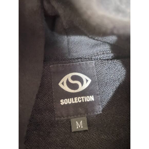 Soulection Supply Black Fleece Hoodie The Sound Of Tomorrow Men’s Size M - Picture 9 of 10